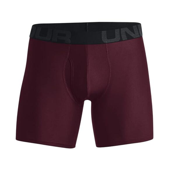 Under Armour Men's UA The Tech 6-inch Boxerjock Maroon Size Large Boxer Brief - Picture 1 of 7